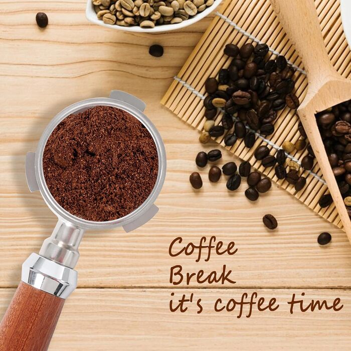 Бездонний портафільтр Baoweihua 54 мм для кавомашин Breville/Sage Barista 870/875/878/880, нержавіюча сталь, сріблястий