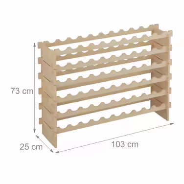Relaxdays Expandable Wine Rack for Bottles