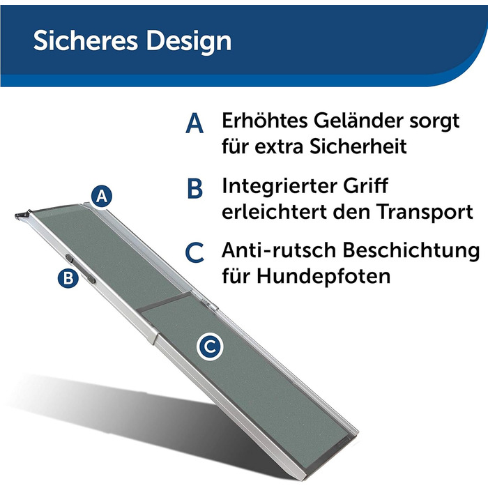 PetSafe Happy Ride телескопічна рампа для собак XL, до 136 кг, нове покоління