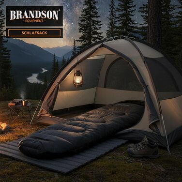 Сплячий мішок Brandson Outdoor Extreme -18°C для дорослих та дітей. Водонепроникний, дихаючий, для кемпінгу та подорожей