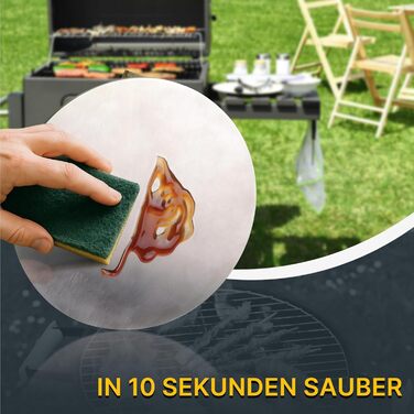 Прес для smash-бургерів із нержавіючої сталі, круглий, 17 см, 1000 г — Вага для стейків та бургерів