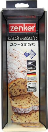 Форма для випічки Zenker Königskuchen Black Metallic розширювана 20-35 см, сталь з антипригарним покриттям, до 230°C, Німеччина, 5 років гарантії