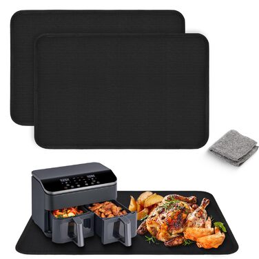 Термостійкий килимок під кавомашину: 3 шт. Захист від нагріву 40.5x60.5 см для плити, духовки, Airfryer. Антиковзка захисна підставка