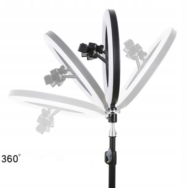 Кільцева лампа RING LED 120W 30см з пультом та штативом 220см для макіяжу та YouTube