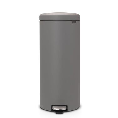 Сміттєвий відер Brabantia з внутрішнім пластиковим контейнером, сталь, колір Mineral Concrete Grey, 34x30x68см