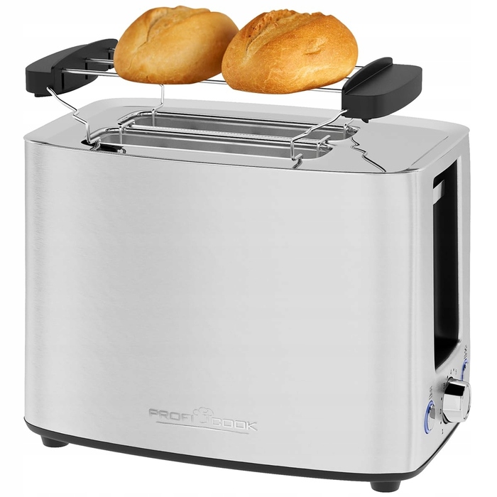 Тостер Profi Cook 501279, сріблястий/сірий, 850 Вт