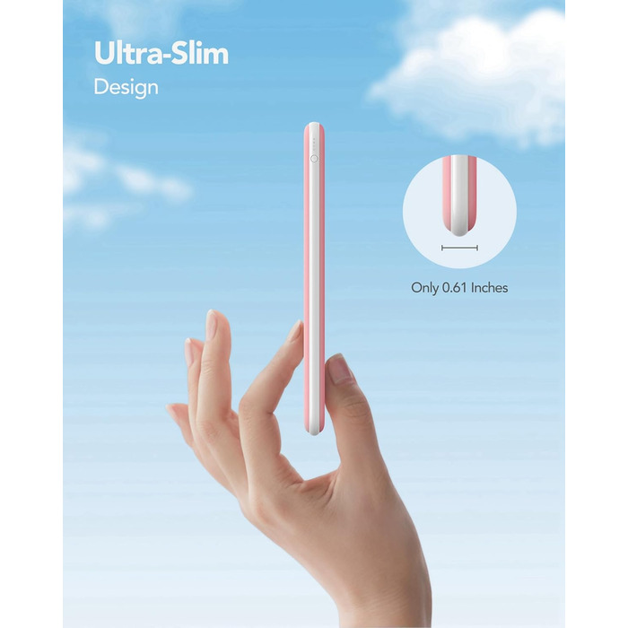 Power Bank Charmast 26800mAh з 4 виходами та 3 входами, USB-C, для iPhone, iPad, Samsung, чорний