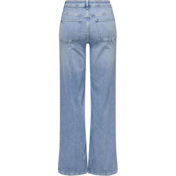 Джинси жіночі Only Madison з широкими штанинами, висока талія, світло-блакитний денім, розмір S/30L