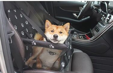 Автомобільний лежак для собак, переноска для тварин у машину, аксесуари для собак - 40x33x25 см (Сірий)