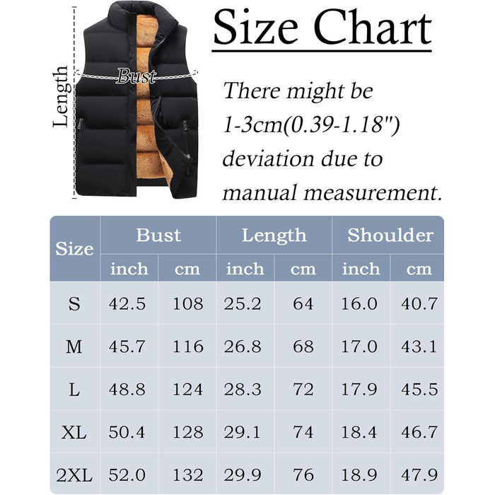Чоловіча зимова жилетка AIEOE з підкладкою, тепла стеганий жилет з коміром-стійкою, без рукавів, осінньо-зимова жилетка, пухова жилетка, розмір S-XXL, чорний колір