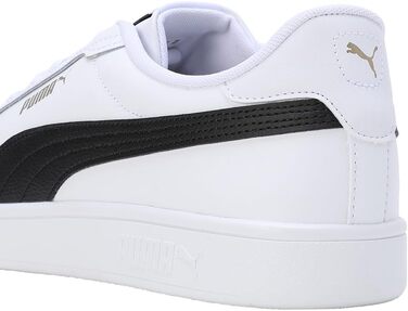 Кросівки Puma Smash 3.0 L для чоловіків, шкіряні, чорні (44.5 EU, White Black Gold)