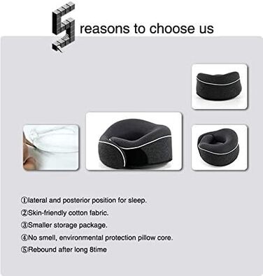 KÖHAIR Neck Pillow supports your restful sleep after your hair transplant - Innovative Travel Pillow | Unbelievably small for relaxed travel by plane and car