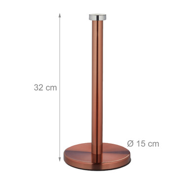 Relaxdays stainless steel kitchen roll holder