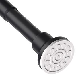 Тeleskopна штанга для душу без свердління, 72-254 см, чорна (Ø25 мм)