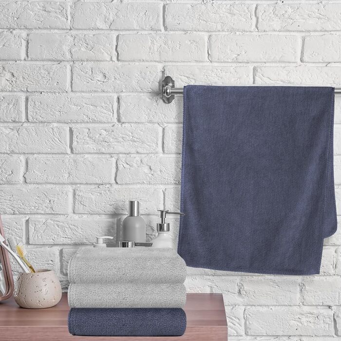 Мікрофібровий рушник URAQT, набір 12 шт. - Швидковисихаючий рушник з мікрофібри для сауни, фітнесу, спорту, подорожей, пляжу - 30x30 см