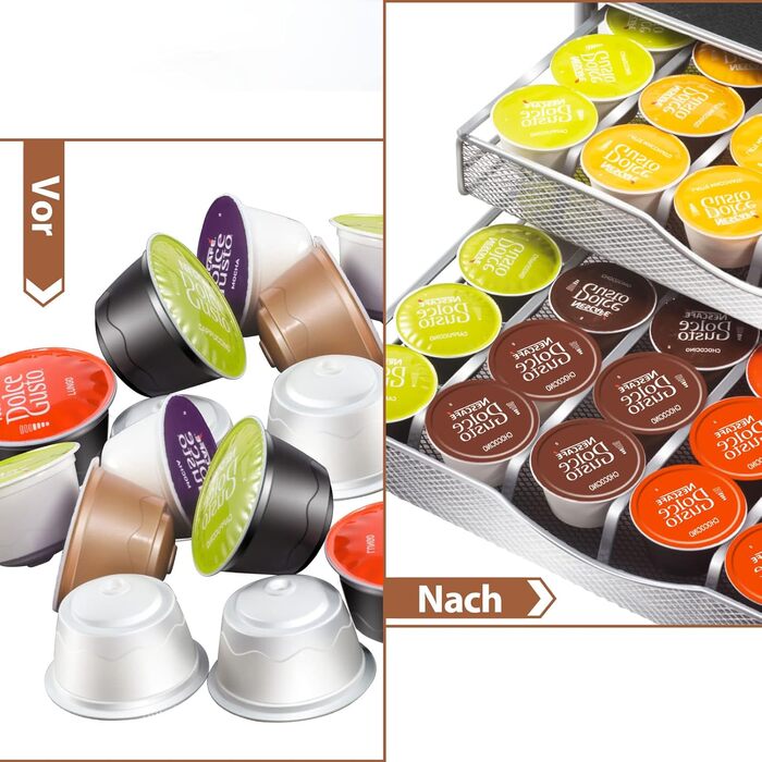 Тримач для капсул кави MASTERTOP для Dolce Gusto, 2 яруси, 72 капсули, органайзер для капсул Dolce Gusto