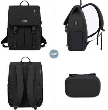 LOVEVOOK Рюкзак для жінок Елегантний 15.6 дюймів для ноутбука Водостійкий Шкільний рюкзак для дівчаток, підліток, жінок, для навчання, роботи, подорожей, бізнесу. Кольори: сірий, білий, рожевий, чорний (17.3 дюймів)