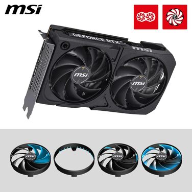 Відеокарта MSI GeForce RTX 5050 8G Shadow 2X OC - 8GB GDDR6, PCIe 5.0, 2602 MHz