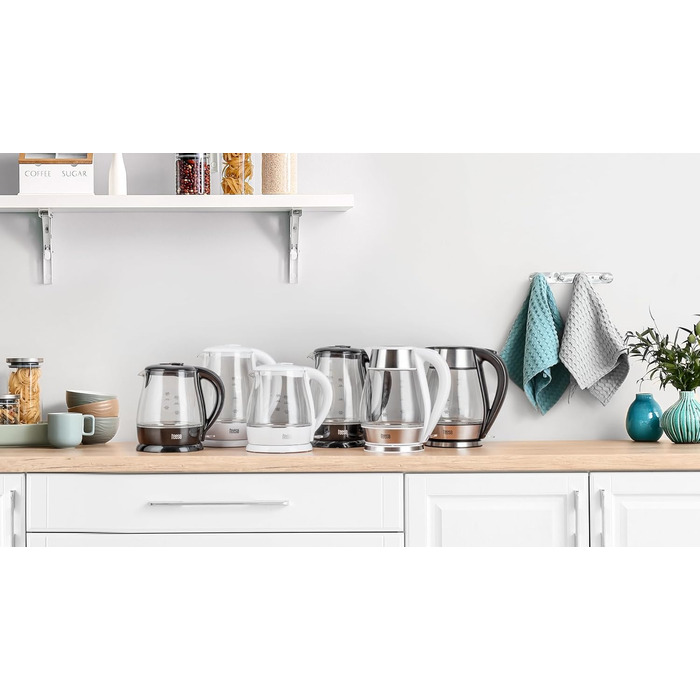 Бездротовий електричний чайник TEESA 1L, TSA1030B, білий