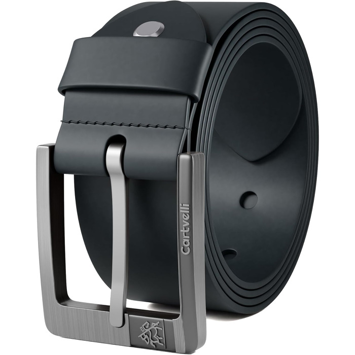 Чоловічий шкіряний ремінь преміум-якості, виготовлений у Німеччині, з подарунковою коробкою. Ширина 40 мм, колір морської хвилі, під джинси, чино та костюм. Довжина 145 см.