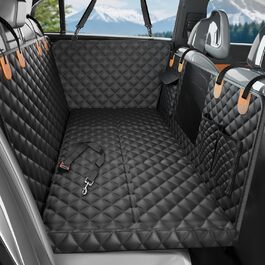 Килимок для собак у машину, заднє сидіння, 2025. Водонепроникний, антиковзкий, міцний, для SUV. Оранжевий та чорний, товста підошва (до 180 кг)