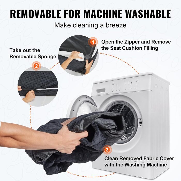 Автокрісло для собак VEVOR, чорне, велике (до 25 кг) з підсклянником та безпечною шлейкою