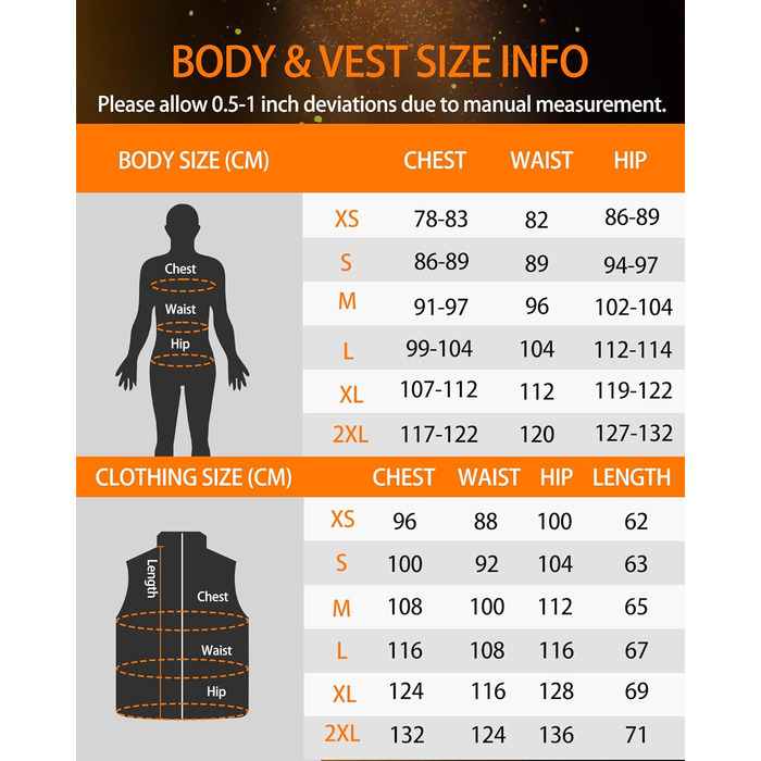 Обогревна жилетка для жінок з Powerbank 7.4V 12000mAh, 8 зон нагріву, 3 температурні режими, для катання на лижах/мотоциклі, чорний