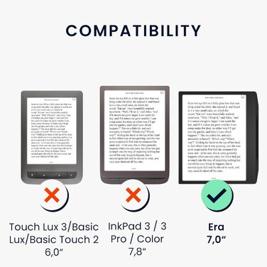 Чохол-книжка kwmobile для Pocketbook Era/Era Color з кишенею та петлею для руки - з дизайном 'Читаюча жінка' чорно-бежевий