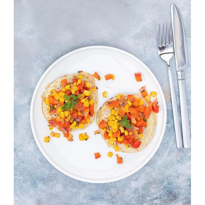 MÄSER Vada: Набір тарілок для 4 осіб, 12 шт. (Скандинавський дизайн, міцна порцеляна)