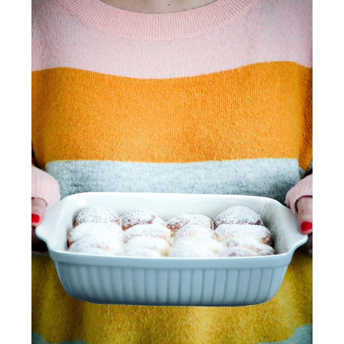 Набір форм для запікання MÄSER Kitchen Time, 2 шт., кераміка, 33 x 24 x 8 см / 25,5 x 16 x 7 см, блакитний