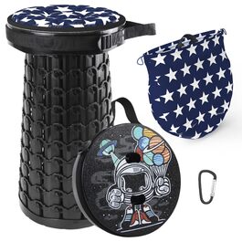 Складний туристичний стільчик Alevmoom - телескопічний, легкий, для кемпінгу, риболовлі, BBQ, кухні. Витримує до 272 кг. Колір: Селадовий (Astronaut)