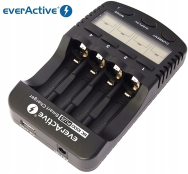 Зарядний пристрій для акумуляторів AAA AA + 4 акумулятори Eneloop 2000mAh
