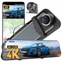 Автомобільний відеореєстратор 4K/2K з камерою заднього виду
