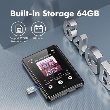 MP3-плеєр для дітей з Bluetooth 5.3, 64GB, 2.8