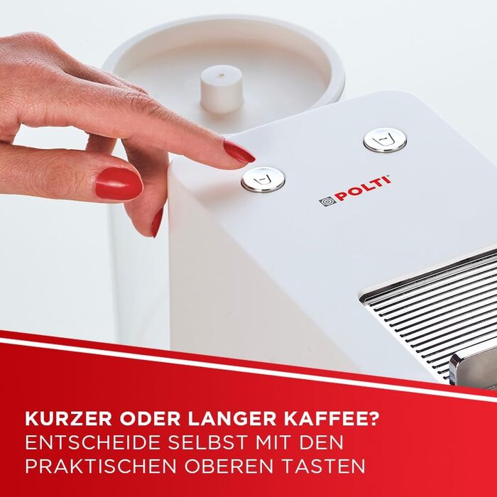 Еспресо-машина POLTI Coffea S15W, 0.85 л, білий колір