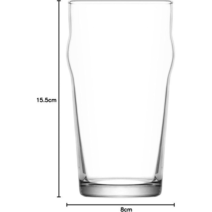 Склянки для пива LAV Noniq Pint 570 мл (6 шт) - Класичні склянки для пива без сколів