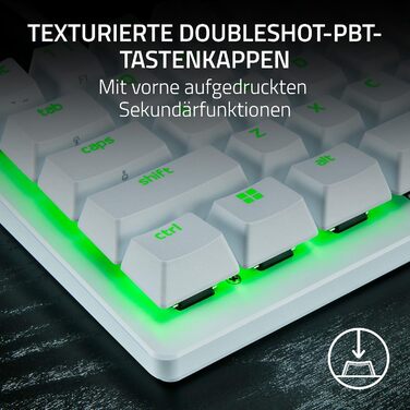 Клавіатура Razer Huntsman V3 Pro Mini - 60% з Red Switch (QWERTZ DE, USB-C, PBT)