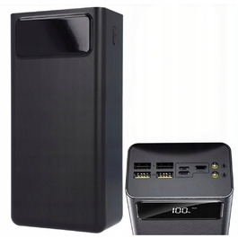 Повербанк JYSafora 50000 mAh, 5xUSB, швидка зарядка, з LED-дисплеєм, білий