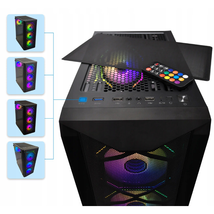 Корпус OYAKA FT-G2-1 Midi Tower, чорний