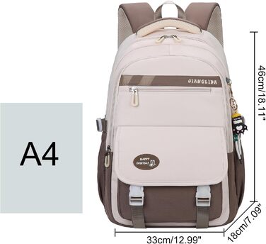 Сумка для книг SellerFun для підлітків, дівчаток, на школу, роботу, подорожі та спорт, 27 літрів