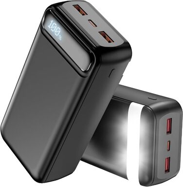 Power Bank 50000mAh з USB-C: Швидка зарядка, велика ємність, сумісний з iPhone, Samsung