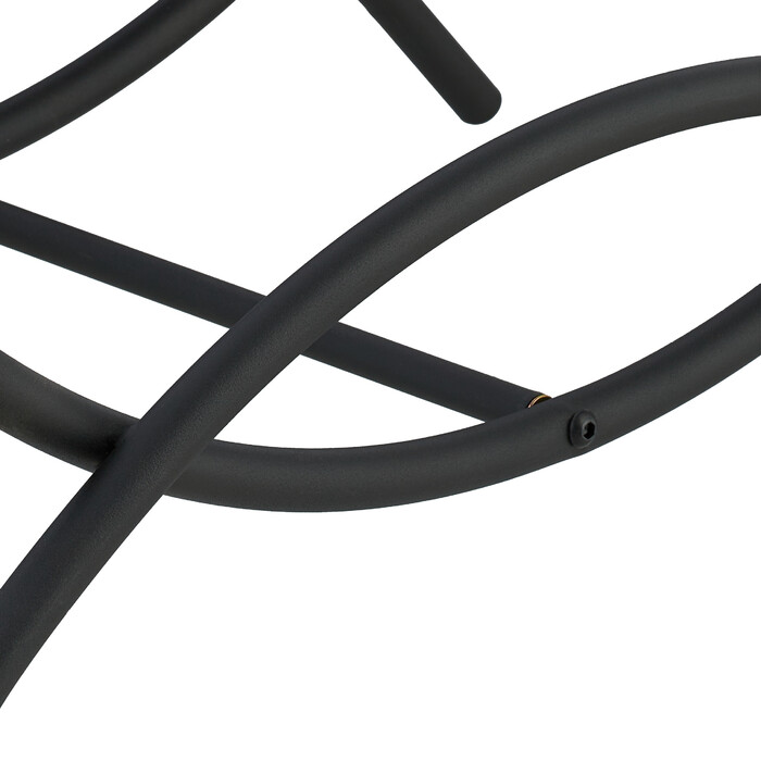 Relaxdays Black Metal Firewood Basket