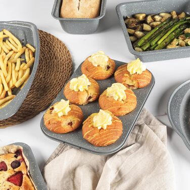 Форма для випічки SALTER, діаметр 24 см, з антипригарним покриттям, знімний дно, для тортів та кішів, з вуглецевої сталі