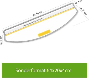 Ступінчасті килимки Kettelservice-Metzker Ariston для сходів, кавово-коричневого кольору, 15 шт. (64/20 см, напівкруглі)