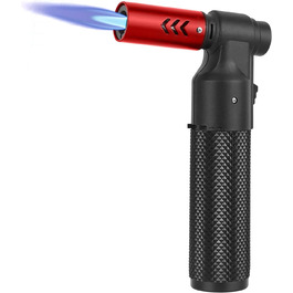 Газова пальник на бутані, міні-паяльник для кулінарії, кемпінгу та зварювання, червоний