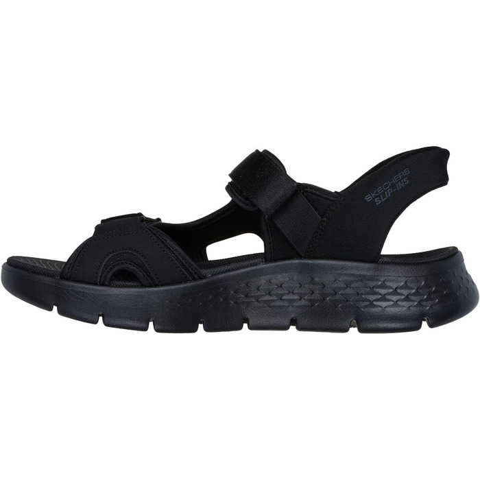 Сандалі Skechers Go Walk Flex чоловічі, 47 EU, чорно-лаймові, текстиль