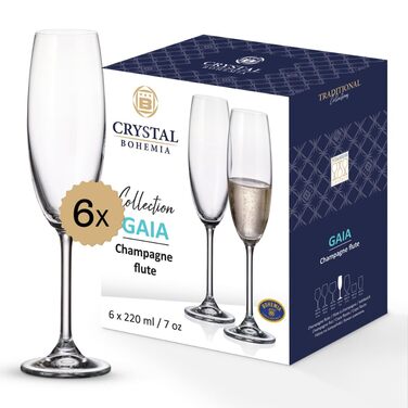 Набір келихів для пива Crystal Bohemia Biergläser 6 шт, 380 мл, кришталь, міцні, для подарунка