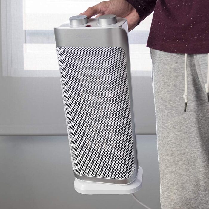 Обігрівач керамічний Cecotec ReadyWarm 6250 Sky Style, 2000 Вт, 3 режими, термостат, осциляція 90°, захист від перекидання та перегріву, до 25 м²