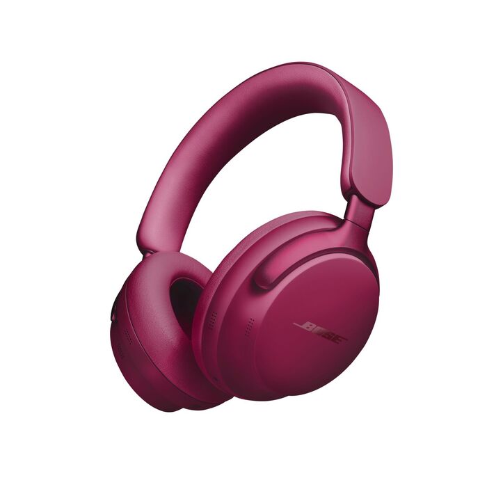 Бездротові навушники Bose QuietComfort Ultra Over-Ear з активним шумопоглинанням, просторовим аудіо (Spatial Audio) та часом роботи до 24 годин, чорний (темна слива)