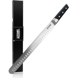 Kitory Hackmesser 18 см, кухонний ніж-сікач з нержавіючої сталі, з ручкою Pakkawood (Mtd01de)